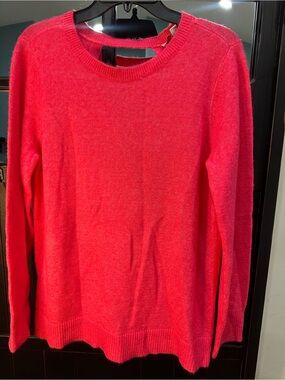LOFT Women's Crewneck Sweater in Hot Pink